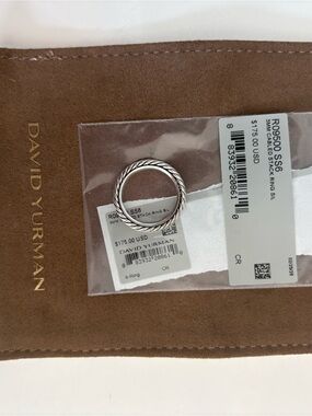 David Yurman Cable Collectibles Band Ring, 3mm, Size 6